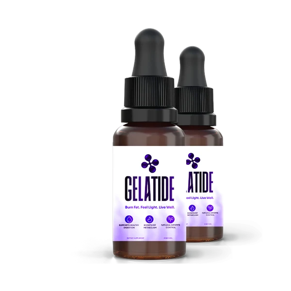 Gelatide metabolism and weight management liquid drop bottles
